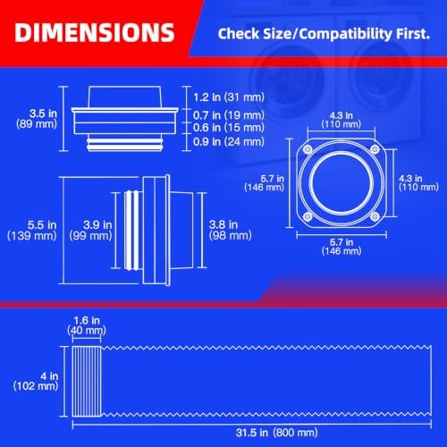 Magnetic Dryer Vent Connector Kit Dryer Vent Attachment Coupling Kit - Image 2