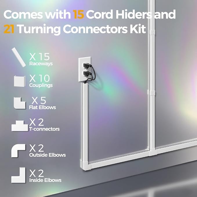 212.6in Cord Hider Kit, Cord Covers - Image 3