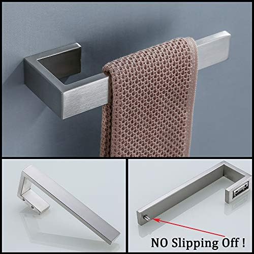 4 Pieces Bathroom Hardware Accessories Set Towel Bar Towel Holder Robe Hook - Image 3