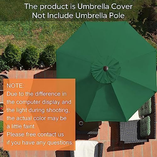EliteShade USA 9FT Patio Umbrella Replacement Covers 8 Ribs Market Umbrella - Image 2