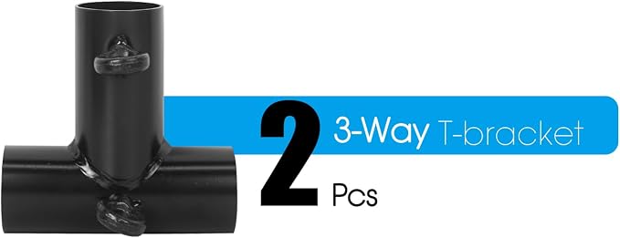 Aoneky 2'' Small T Shaped Corner Slider Canopy Fitting Couplers Kit - Image 7