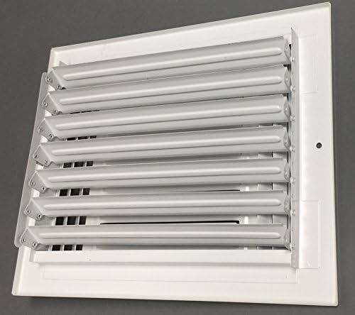 HBW 10"x 8" 3-Way Stamped Face Steel Ceiling/sidewall Air Supply Register - Image 2