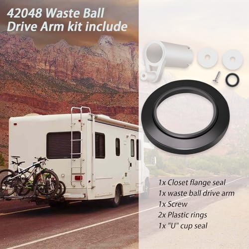 42048 Waste Ball Drive Arm Kit, Anti-Leak Sealing, Sewage-Resistant - Image 7