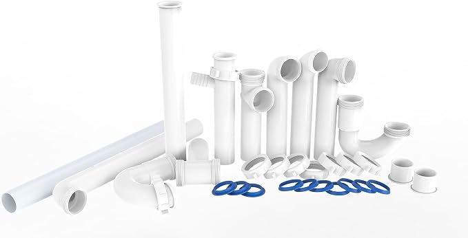 Kitchen Sink Drain Kit, 1-1/2" Sink Drain Plumbing Kit by PetrelWing