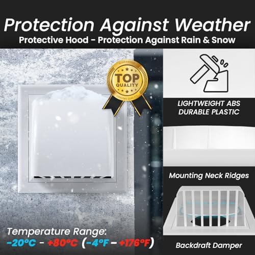 Repa Market 4 Inch Dryer Vent Cover Outside - Image 5