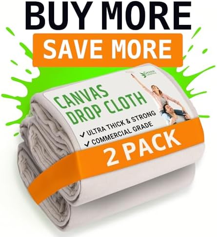 GREEN LIFESTYLE All Purpose Canvas Drop Cloths - Image 2