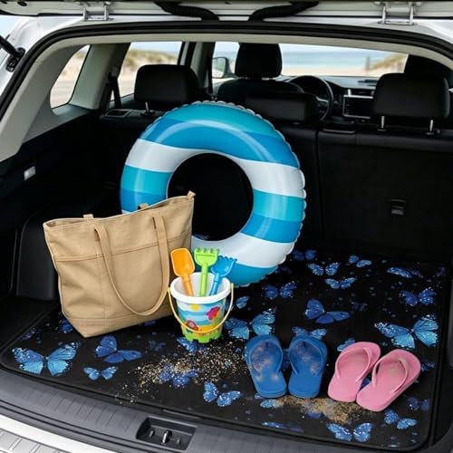 Blue Butterfly Beach Gear Trunk Mat 29"x39" - Image 2