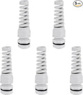 5Pcs NPT 1/4" Flex Spiral Strain Relief Cord IP68 Waterprood Cable Gland Nylon by Unknown