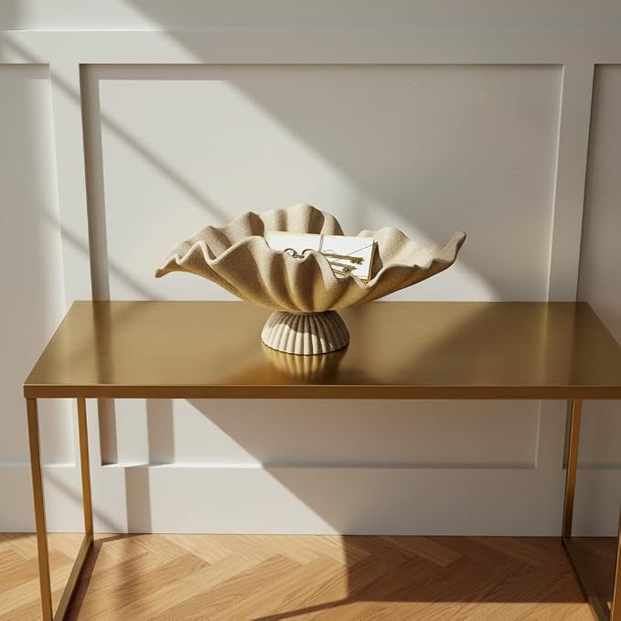 16" Large Decorative Bowl decor, Modern Home Decoration Scallop Bowl, Fashion - Image 4