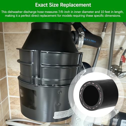 7/8 Inch ID Dishwasher Discharge Hose 10 FT - Image 4