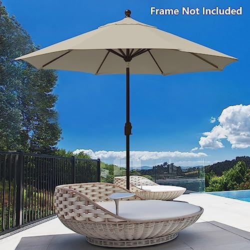 EliteShade USA 9ft Replacement Covers 8 Ribs Market Patio Umbrella Canopy Cover - Image 5