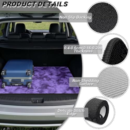 Purple Waterproof Car Trunk Mat 29"x39" - Image 6