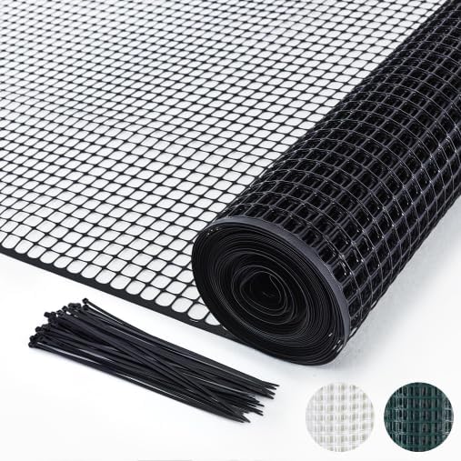 PotatoLife Black Plastic Garden Fence, Hardware Mesh by PotatoLife