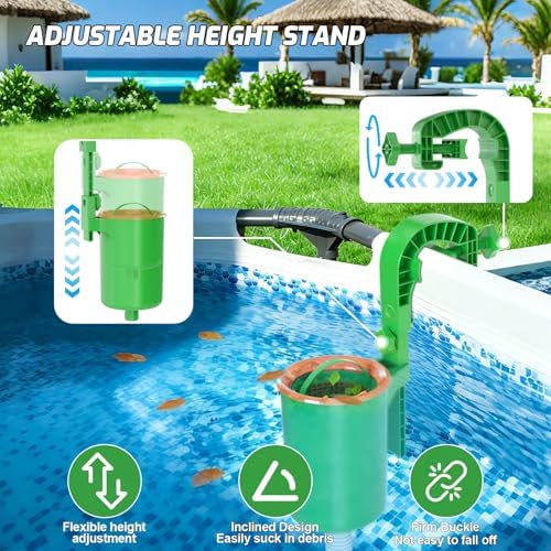 Above Ground Pool Skimmer, Adjustable Floating Pool Filter, above ground pool - Image 4