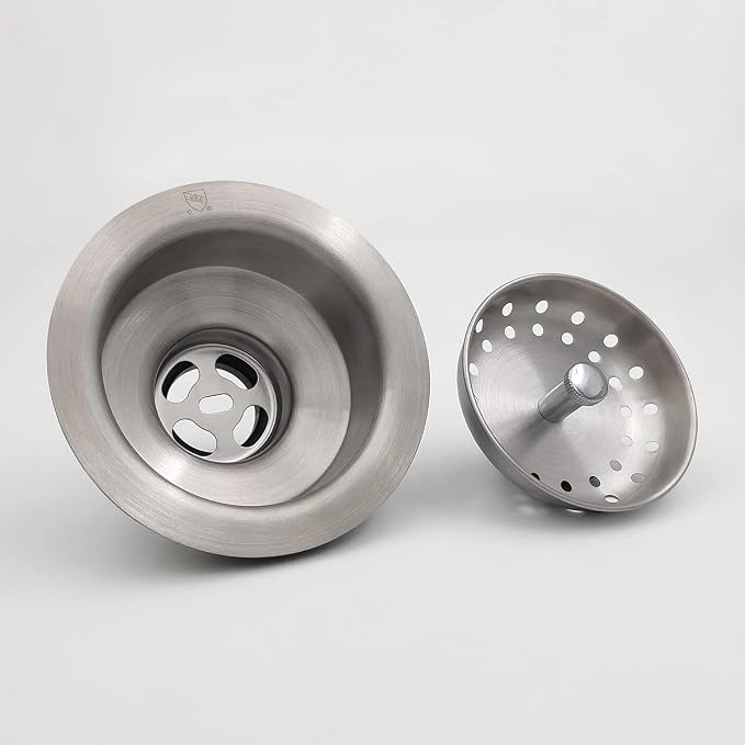 EADOT 3.5 Inch Nickel Sink Drain Assembly - Image 3