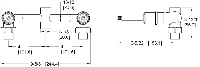 Pfister 00731XA 2-Handle Shower Only Rough-In Valve - Image 2