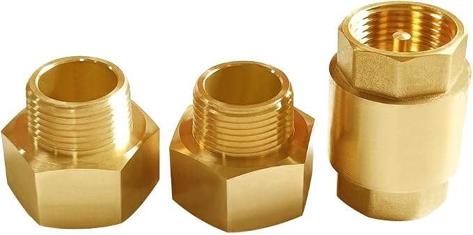 Joywayus Brass Check Valve 1" NPT Thread Female One Way Backflow Preventer by Joywayus