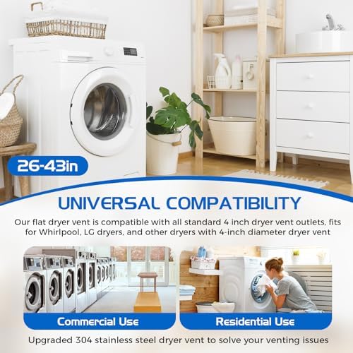 UD48S 4" adjustable dryer vent Kit 23"-43", Compatible - Image 6