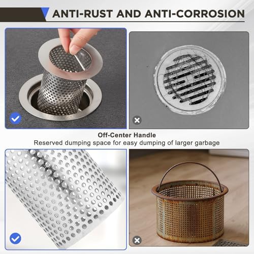 2 Pcs Commercial Floor Drain Strainer - Image 5