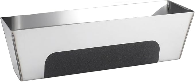 10" Stainless Steel Mud Pan, Anti-slip Base, Sheared Sides to Clean Knives by TVWVT