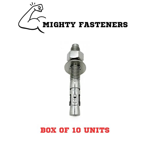 Mighty Fasteners Wedge Anchors – Heavy-Duty 304 Stainless Steel Expansion Bolts - Image 3