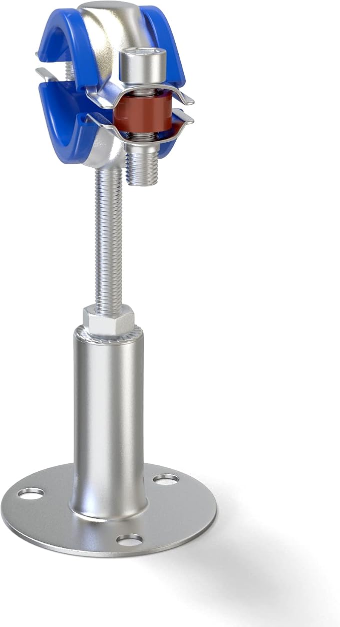 4PCS 304 Stainless Steel Wall Mount Ceiling Mount Adjustable Pipe - Image 7