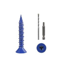 CHENGFIX Concrete Screws Kit, 5 Sizes, Flat Head, Torx Drive, by Unknown