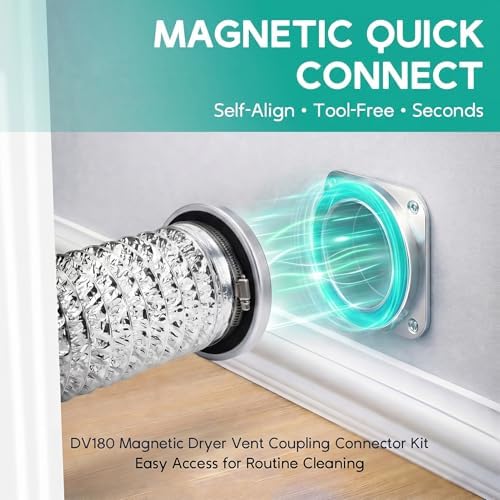 DV180 Magnetic Dryer Vent Coupling Connector Kit - Image 4