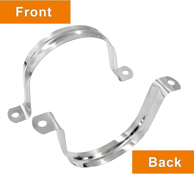Biaungdo M75 Rigid Pipe Strap, 3 Inch Stainless Steel, U Bracket Pipe Clamps - Image 4