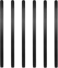 6 Pack 3/4" × 24" Pre-Cut Black Metal Pipe, Industrial Steel Fits Standard by GeilSpace