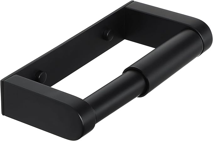 Alise Black Toilet Paper Holder Wall Mounted by Alise