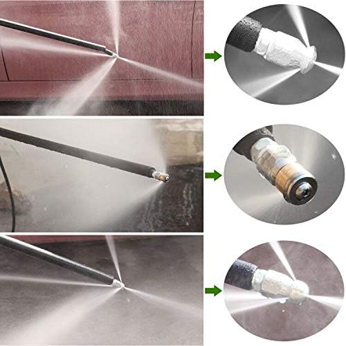 Sewer Jetter Kit 50FT for Pressure Washer, 5800PSI Drain Cleaner Hose - Image 4