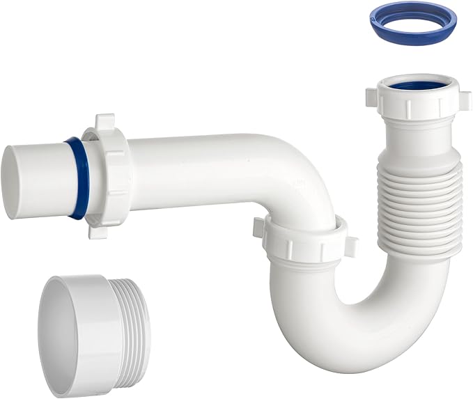 eflyefly 1-1/2 inch P Trap Kitchen Bathroom Sink Drain Kit - Image 7