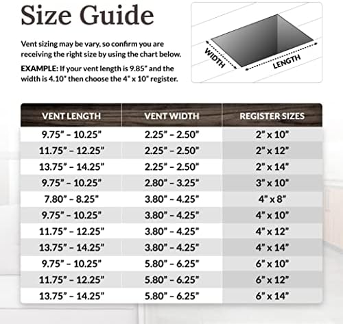 Decor Grates AJL610W-NKL Oriental Wall Register, 6-Inch by 10-Inch - Image 5