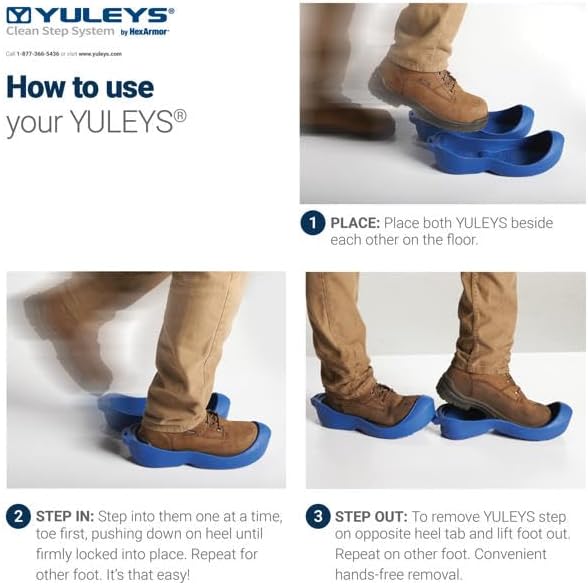 HexArmor YULEYS, Hands-Free Reusable Work Boot & Shoe Covers - Image 6