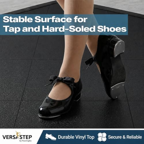 Flooring Inc's 3/8" Thick Interlocking Lightweight Plastic Practice Dance Floor - Image 7