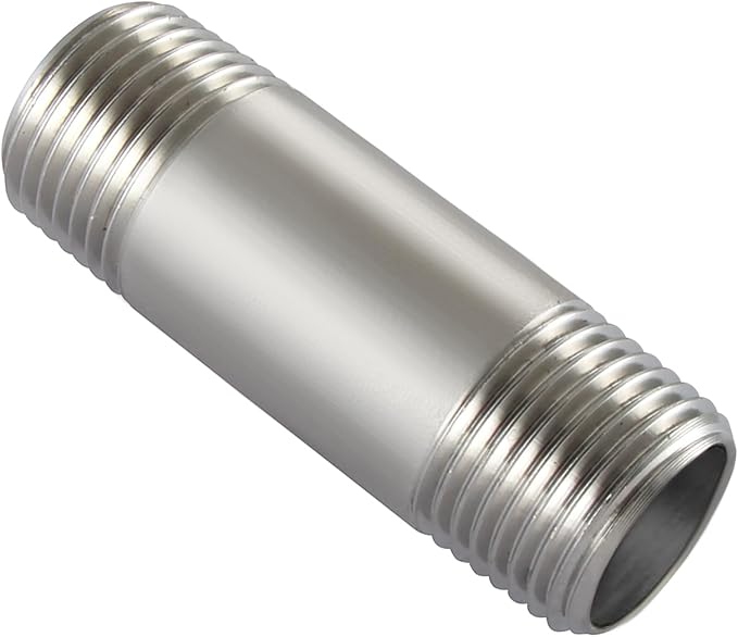Beduan Stainless 3/4 NPT Male Threaded 2" Length Nipple Pipe Fitting | MPT by Beduan