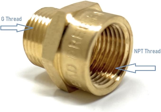 G Thread Male to NPT Female Adapter - Image 3