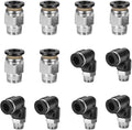 CNAODUN 12 Pcs Push to Connect Fittings 1/4 Inch Tube OD x 1/8 Inch NPT Thread by CNAODUN