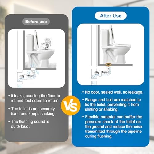 2 PCS Universal Extra-Thick Toilet Wax Ring, Heavy-Duty Wax Ring - Image 4
