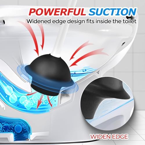 FORASTO 2Pack Toilet Plunger - Image 3