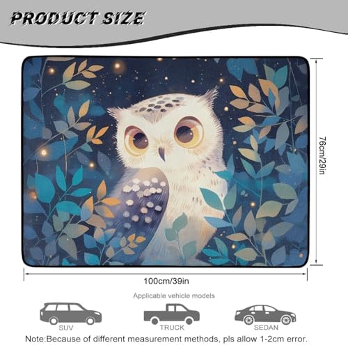 Owl Night Beach Gear Trunk Mat 29"x39" - Image 7