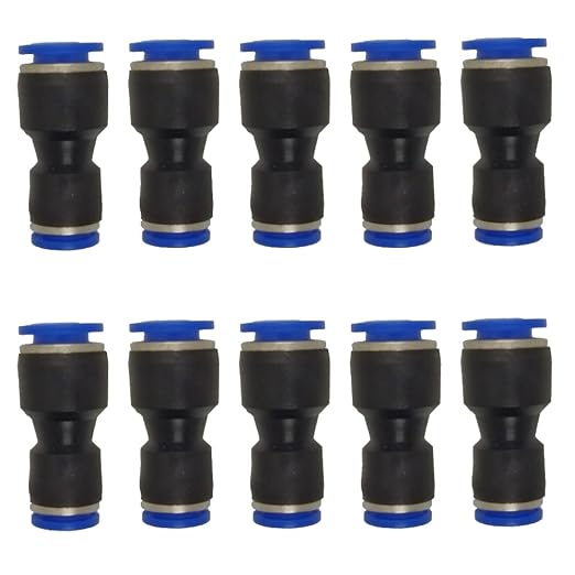 zjxed 3/8" OD x 5/16" OD Pneumatic quick Connector Push to Connect fittings by ROZESAZZ
