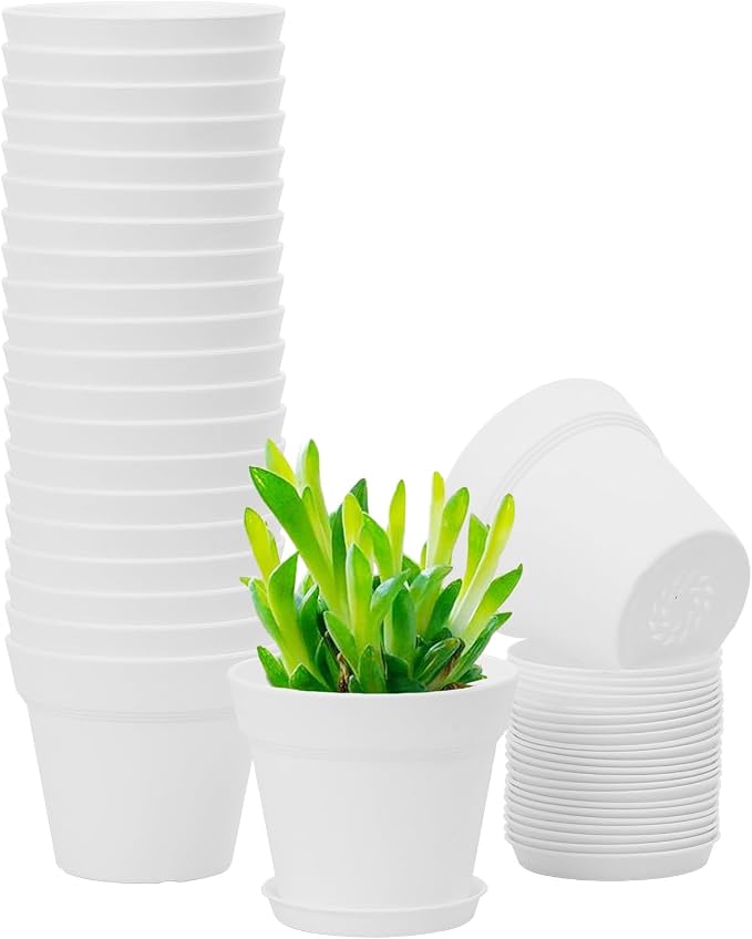 20 Pack 4 inch Plant pots, planters by GARDIFE