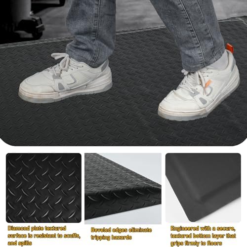 Nisorpa Anti Fatigue Mats Industrial 2' x 6' Ergonomic Standing Mat 15/16" - Image 3