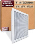 Fits 16x16 Duct Opening | Aluminum Eggcrate Return Air Grille | Low Noise & by Handua