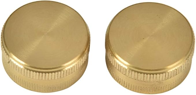 2 Pack 3/4" Brass Garden Hose End Caps - Image 5