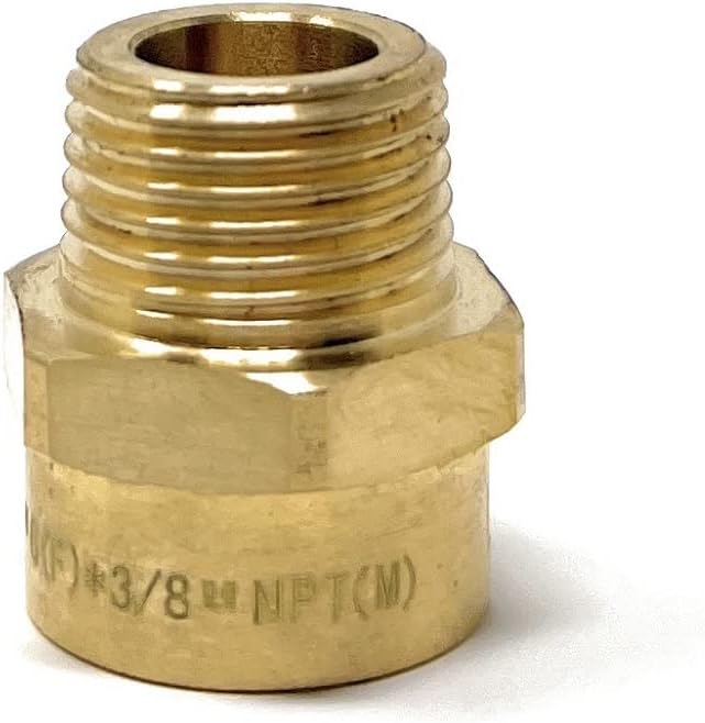 Cascada 3/8" G Thread Female to 3/8" NPT Thread Male Pipe Fitting Adapter - Image 6