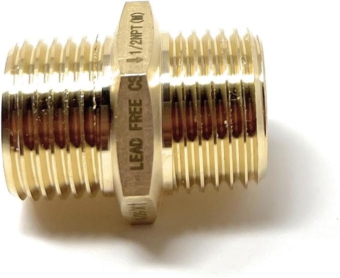 Cascada 1/2" G Thread Male to 1/2" NPT Thread Male Pipe Fitting Adapter - Image 8