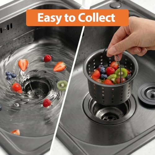 Kitchen Sink Drain 3-1/2 Inch, Kitchen Drain Assembly Kit - Image 4